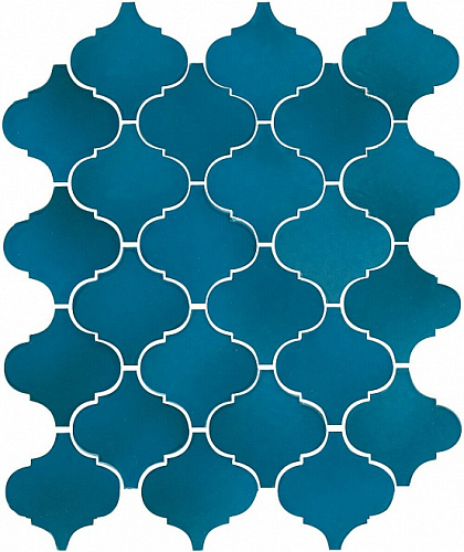 Плитка 65007 Арабески Майолика синий глянцевый 26x30x0,7, Kerama Marazzi (Керама Марацци)