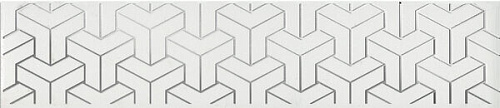 Бордюр AD\A569\6397 Ломбардиа белый матовый 25x5,4x0,8, Kerama Marazzi (Керама Марацци)