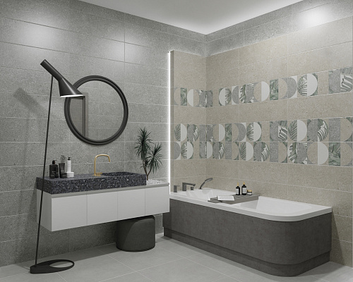 Плитка 00-00108499 Lunario (Лунарио) Silver 24,2х70, Eletto Ceramica (Элетто Керамика)