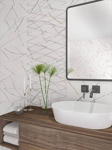 Коллекция плитки Bianco Covelano (Бья́нко Ковеллáно) 24,2х70, Eletto Ceramica (Элетто Керамика)