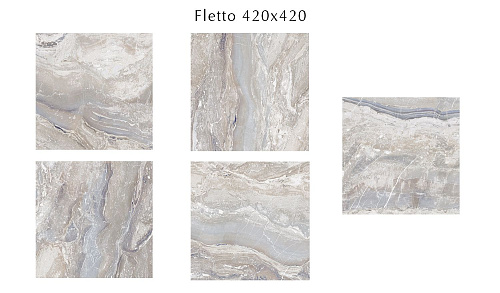 Плитка для пола 508503001 Fletto (Флéтто) 42х42, Eletto Ceramica (Элетто Керамика)