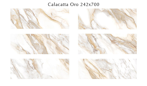 Плитка 507881201 Calacatta Oro (Калакáтта Óро) 24,2х70, Eletto Ceramica (Элетто Керамика)