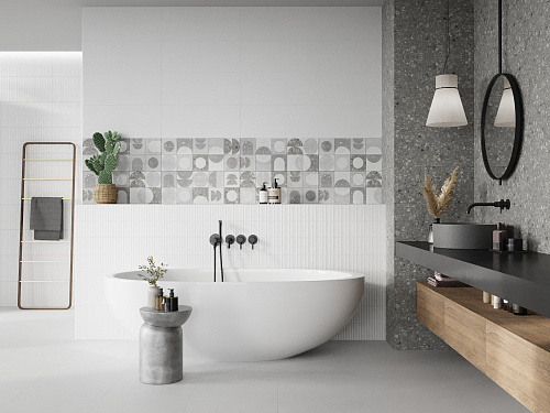 Плитка 010100001541 Lane (Лейн) grey wall 03 25х60, Gracia Ceramica