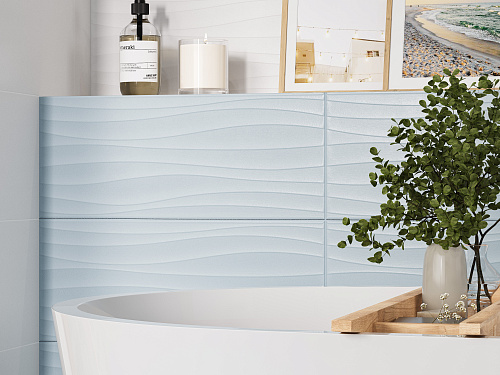 Плитка 010100001536 Aqua (Аква) white wall 01 25х60, Gracia Ceramica