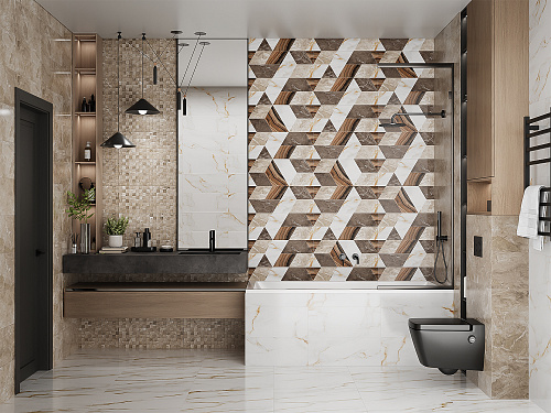 Плитка 010100001525 Joy (Джой) beige wall 04 25х60, Gracia Ceramica