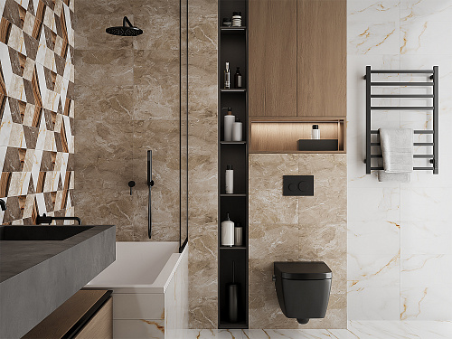 Плитка 010100001525 Joy (Джой) beige wall 04 25х60, Gracia Ceramica
