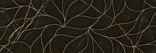 Декор 588112002 Black & Gold (Блэ́к Энд Го́лд) Struttura 24,2х70, Eletto Ceramica (Элетто Керамика)