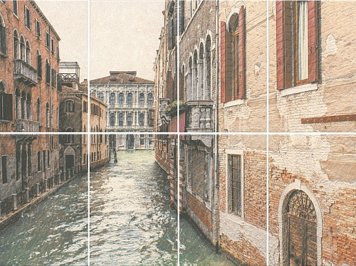 Панно NT\A190\8x\8262 Золотой пляж Venezia матовый (из 8 ч. разм. 20x30) 80x60x0,69, Kerama Marazzi (Керама Марацци)