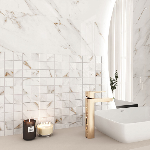 Коллекция плитки Calacatta Grey (Калакáтта Грэй) 24,2х70, Eletto Ceramica (Элетто Керамика)