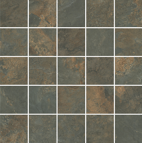 Декор MM12132 Рамбла коричневый мозаичный матовый 25x25x0,9, Kerama Marazzi (Керама Марацци)