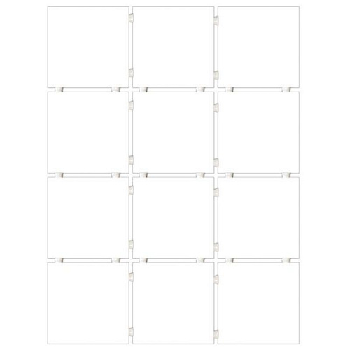 Керамогранит 1230H Конфетти белый матовый из 12 частей 9,8x9,8x0,7, Kerama Marazzi (Керама Марацци)