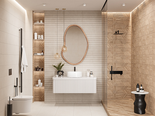Плитка 010100001518 Pinto (Пинто) beige wall 01 25х60, Gracia Ceramica
