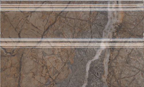 Плинтус FMB023R Театро коричневый глянцевый обрезной 25x15x1,5, Kerama Marazzi (Керама Марацци)