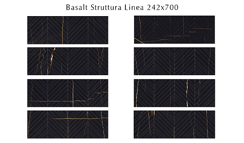 Плитка 509261101 Basalt (Базáльт) Struttura Linea 24,2х70, Eletto Ceramica (Элетто Керамика)