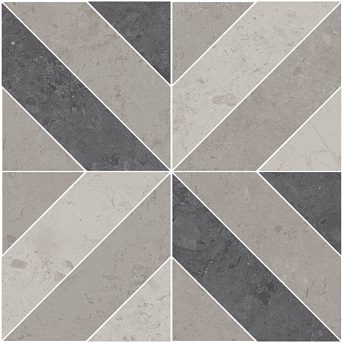 Декор ID124T Про Лаймстоун серый матовый 60x60x0,9, Kerama Marazzi (Керама Марацци)