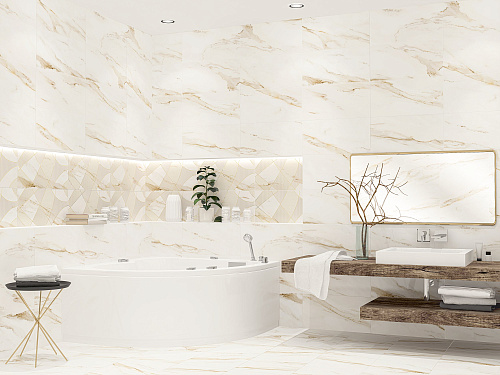 Коллекция плитки Calacatta Royal (Калакатта Роял) 31,5х63, Azori (Азори)