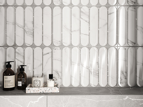 Плитка 010100001580 Арко бел верх 01 25х40, Gracia Ceramica