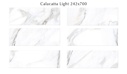 Плитка 506891201 Calacatta (Калакáтта) Light 24,2х70, Eletto Ceramica (Элетто Керамика)