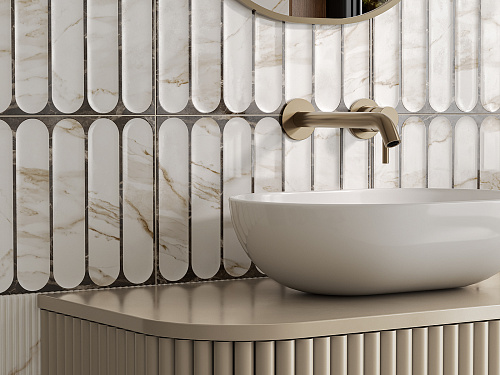 Плитка 010100001554 Капелла бел верх 01 25х40, Gracia Ceramica