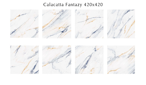 Плитка для пола 509133001 Calacatta Fantasy (Калакáтта Фэ́нтэзи) 42х42, Eletto Ceramica (Элетто Керамика)