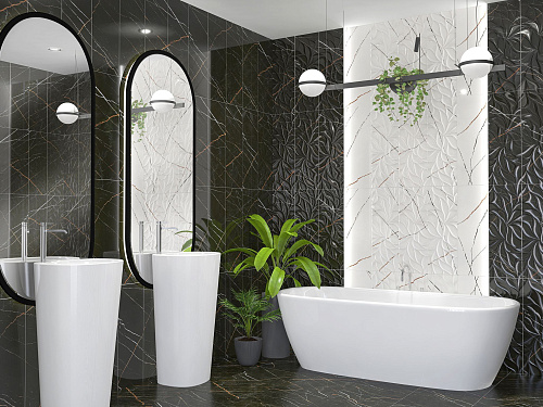 Коллекция плитки Black & Gold (Блэ́к Энд Го́лд) 24,2х70, Eletto Ceramica (Элетто Керамика)