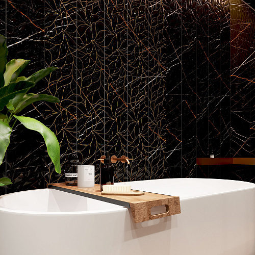 Коллекция плитки Black & Gold (Блэ́к Энд Го́лд) 24,2х70, Eletto Ceramica (Элетто Керамика)