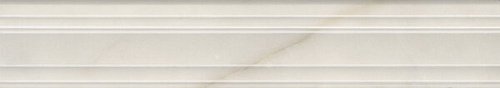 Бордюр BLF001R Багет Греппи белый глянцевый 40x7,3x2,7, Kerama Marazzi (Керама Марацци)