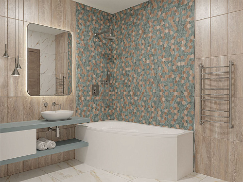 Плитка 509571101 Калакатта Айвори (Calacatta Ivori) Wood 20,1х50,5, Azori (Азори)