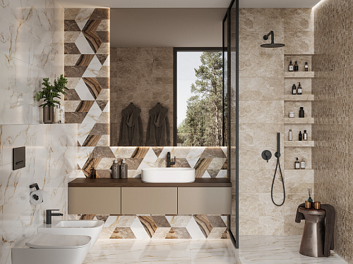 Плитка 010100001525 Joy (Джой) beige wall 04 25х60, Gracia Ceramica