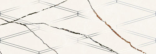 Декор 588122001 Bianco Covelano (Бья́нко Ковеллáно) Rombi 24,2х70, Eletto Ceramica (Элетто Керамика)