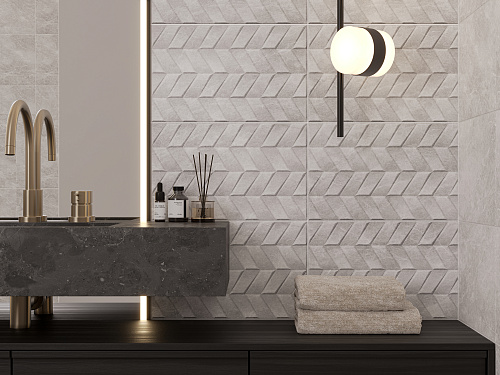Плитка 010100001574 Нова сер низ 04 25х40, Gracia Ceramica