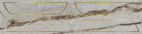 Бордюр KMB3STA001BR Ифран серый светлый глянцевый обрезной 60x14,5x0,9, Kerama Marazzi (Керама Марацци)
