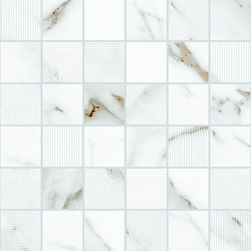 Мозаика 588143004 Calacatta Grey (Калакáтта Грэй) Mosaic 30х30, Eletto Ceramica (Элетто Керамика)