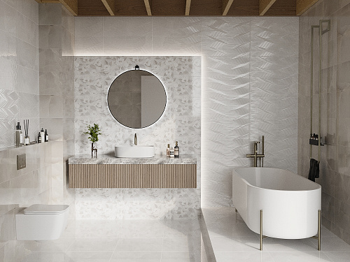 Плитка 010100001548 Moonrise (Мунрайз) grey wall 04 25х60, Gracia Ceramica