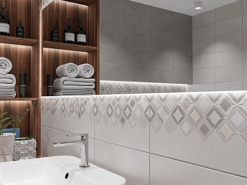 Плитка 509641101 Starck (Старк) Grey 20,1х40,5, Azori (Азори)