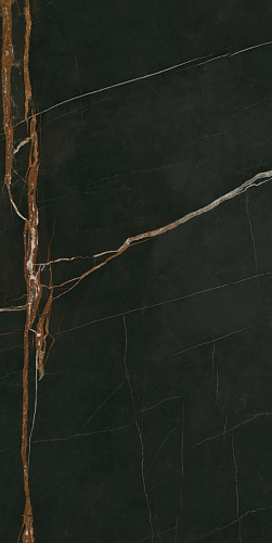 Керамогранит Granite Lusso Nero (Люссо) неро легкое лаппатирование LLR 120х59,9, Idalgo (Идальго)