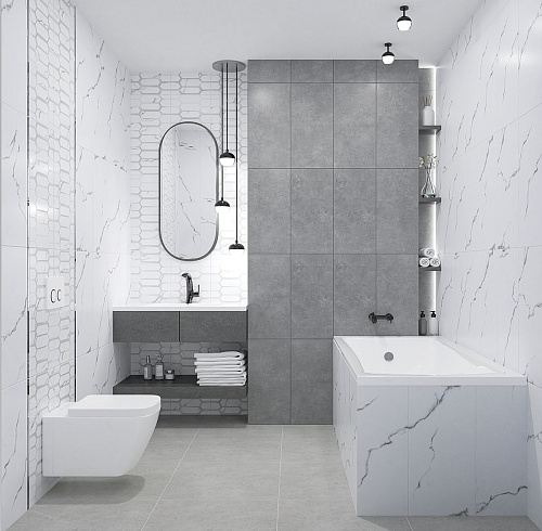 Коллекция плитки Calacatta Opaco (Калакатта Опако) 31,5х63, Azori (Азори)