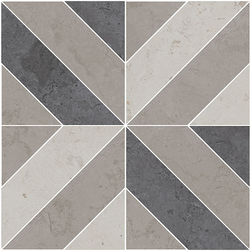 Декор ID124T Про Лаймстоун серый матовый 60x60x0,9, Kerama Marazzi (Керама Марацци)