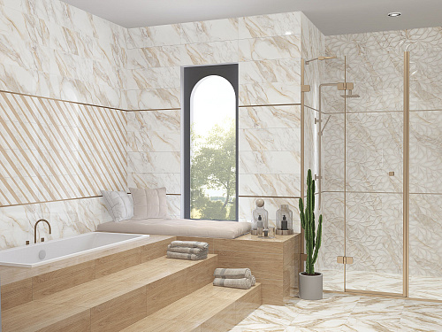 Коллекция плитки Calacatta Oro (Калакáтта Óро) 24,2х70, Eletto Ceramica (Элетто Керамика)