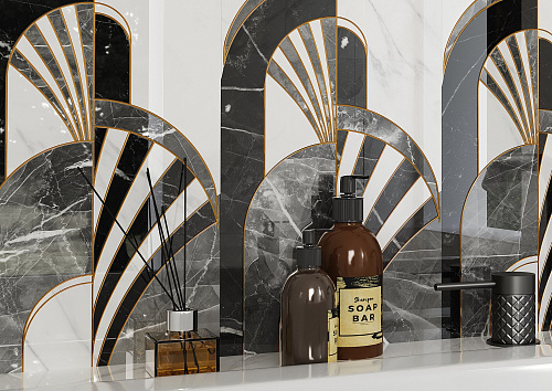 Коллекция плитки и керамогранита Noir (Ноёр) 25х60, Gracia Ceramica (Грация Керамика)
